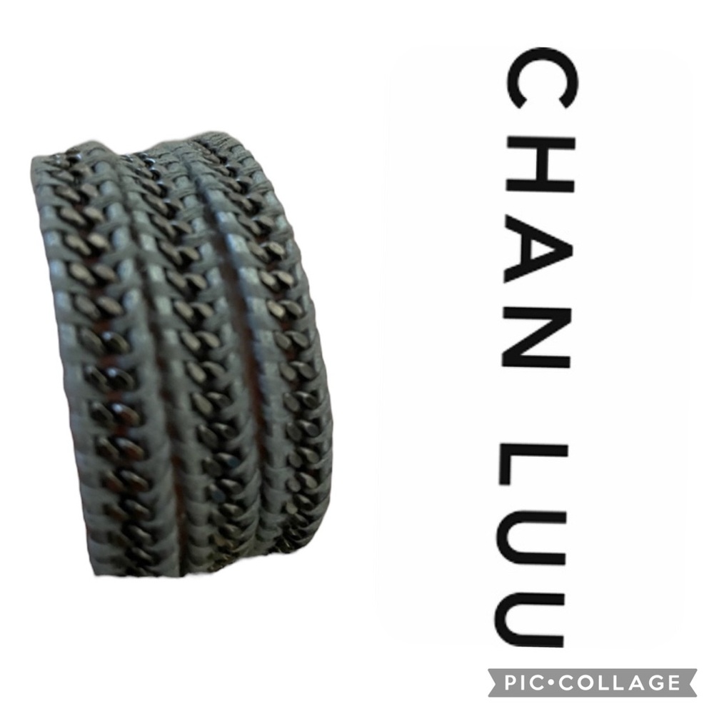 Chan Luu Silver Triple Wrap Bracelet with dust bag